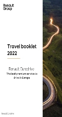 Renault Eurodrive Travel Booklet